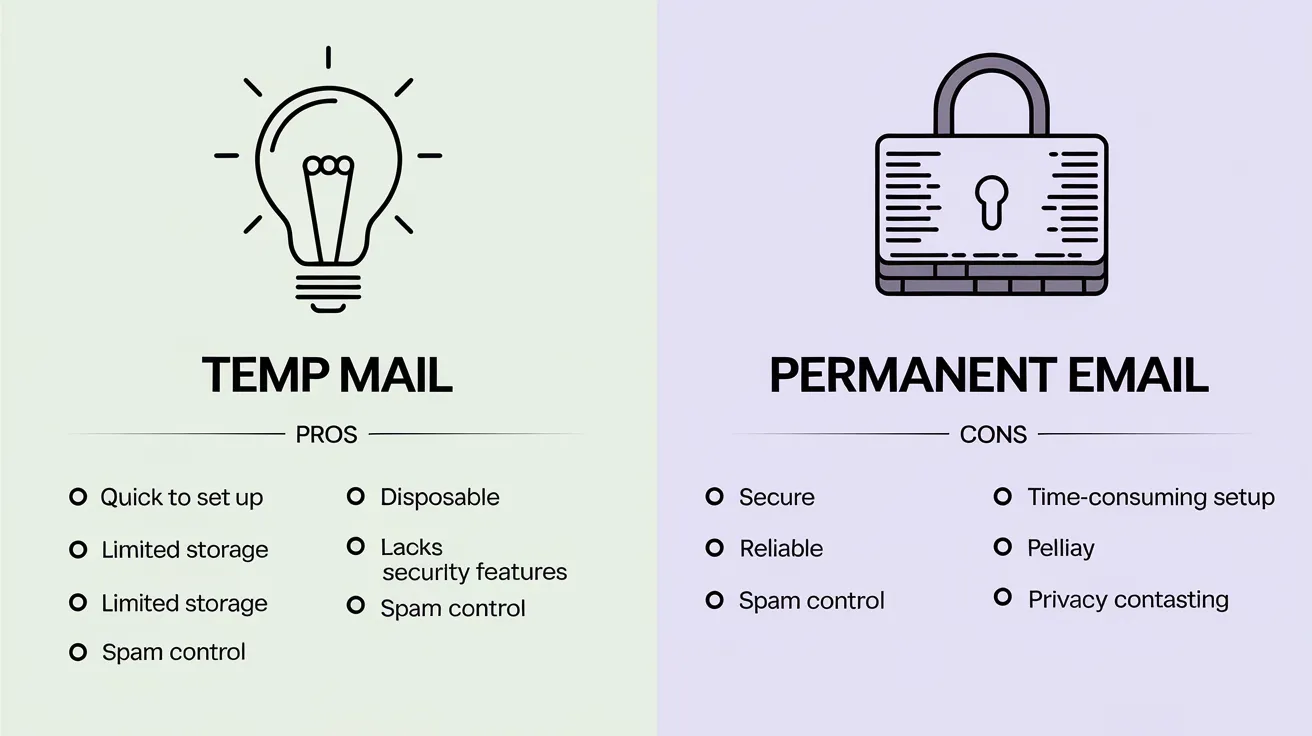 Temp Mail vs. Permanent Email: Pros and Cons